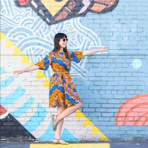Vibrant Printed Cotton Summer Dress
